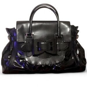 Gucci Black Leather and Coated Canvas Large Dialux Queen Tote
